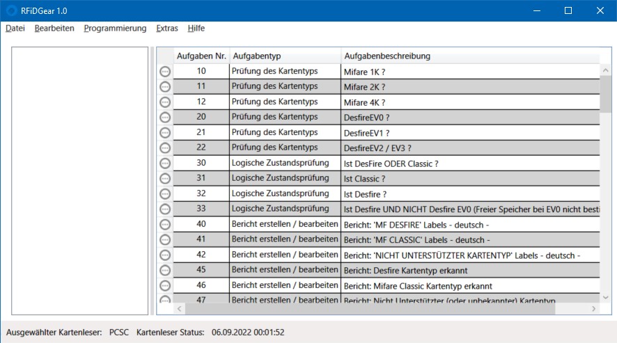 Main window with loaded project